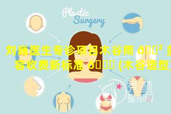 刘巍医生专诊项目木谷雨 🌲 美容收费新标准 🐝 (木谷造型)